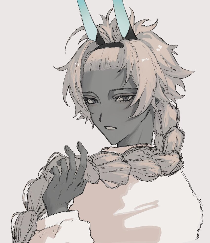 ArcherOfTaboos's tweet photo. What is Berserker doing? 

She's currently braiding her hair. 

What will she do after that?

Perhaps she'll find something to ease her boredom, or at least get her dick wet. https://t.co/TWjFJjtjY2
