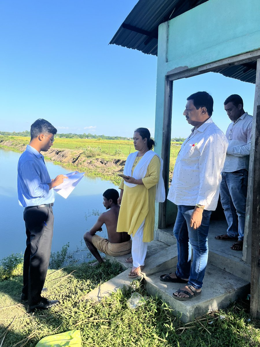 Full circle! 
Once my father was an MGNREGA worker. Now I'm humbled to inspect MGNREGA works as a civil servant. 
Grateful !