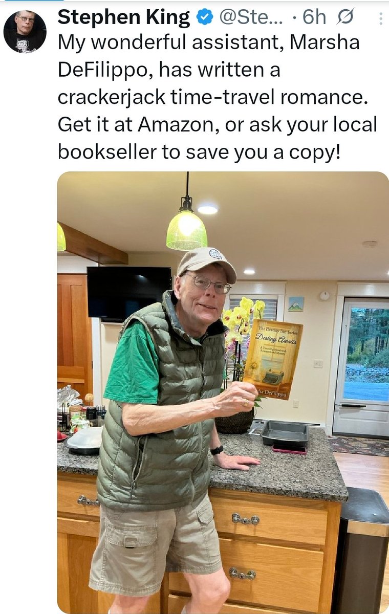 Overlook's tweet image. Congratulations on your new book Marsha E. DeFilippo!
Destiny Awaits 
(The Destiny Inn Series Book 1). Now available at Amazon!
a.co/d/4XlKrbl