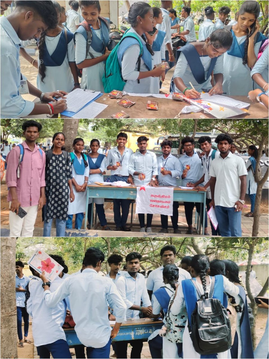 TamilnaduSfi's tweet image. மாவீரன் பகத்சிங் பிறந்த தினத்தை முன்னிட்டு செப் 22 அன்று தொடங்கிய உறுப்பினர் சேர்க்கை இயக்கம் *கடலூர் மாவட்டத்தில் 14 கல்வி நிலையங்களில்* நடைப்பெற்றது.

*இந்திய மாணவர் சங்கம்*
*தமிழ்நாடு மாநில குழு*
*கடலூர்*

#joinsfi #sfitn #studystruggle #banNep2020 #banNeet #banNta