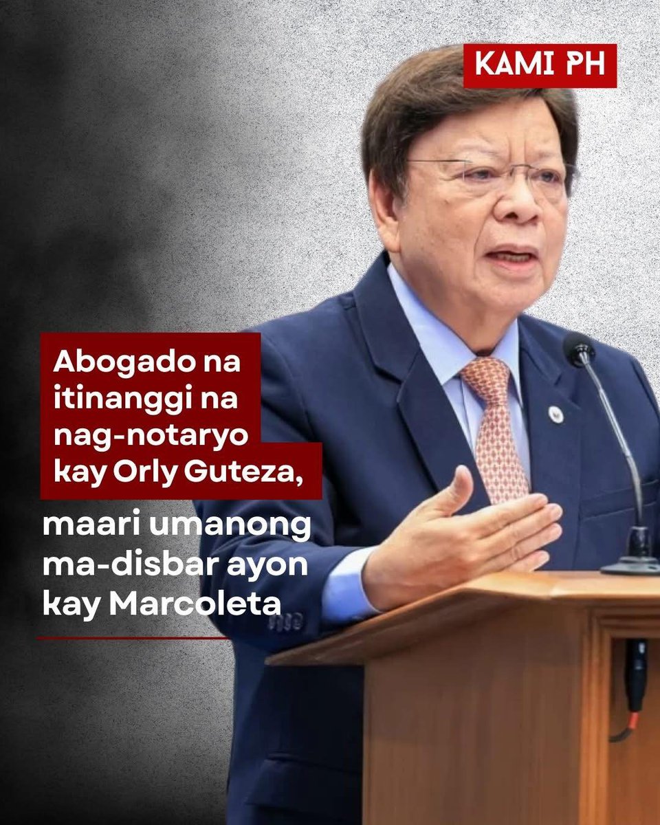 Si Rodante Marcoleta dapat ang ma-disbar for the use of a falsified document under Article 172 of the Revised Penal Code.

Pero tingnan niyo, ipapatawag ni Marcoleta si Atty. Petchie Rose sa Senate hearing at susubukang ibu-bully siya into submission.

But I’m sure she has the