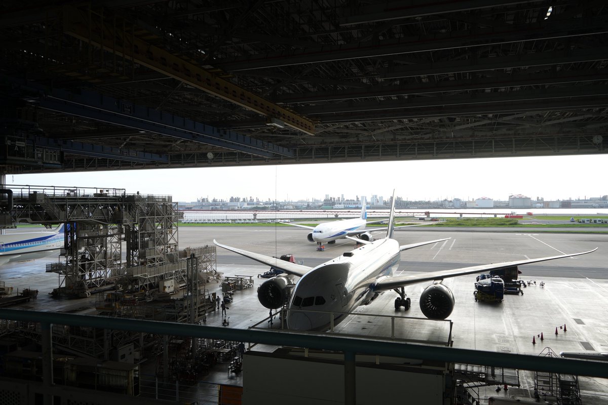 tensorcore's tweet image. ANA Blue Hangar Tour! (Posted with ANA’s permission)