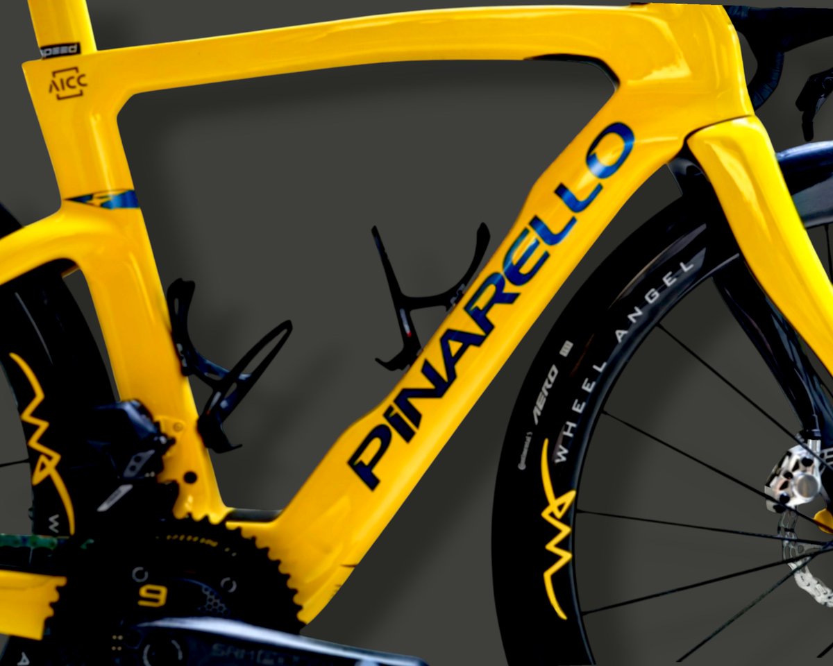 wheel_angel's tweet image. Absolutely stoked to fit this amazing yellow 🍌 Dogma F with SL44x Carbon Spokes Wheels 💛

#cycling #cyclinglife #cyclingshots #pinarello