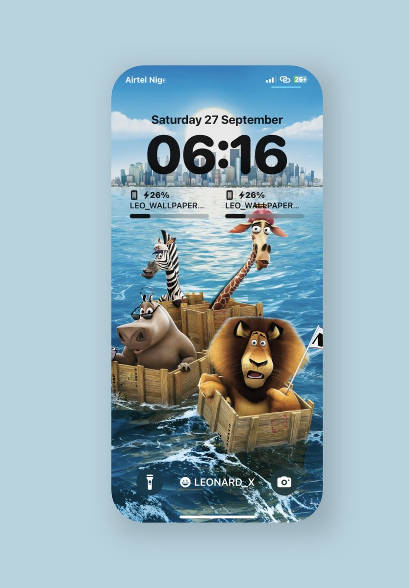 Leonard18_X's tweet image. &quot;Set sail on a wild adventure with this fun 4K wallpaper of Madagascar characters on the high seas! 🦒🦒 #4KWallpaper #Madagascar #AnimatedFun #LeoWallpaper&quot;