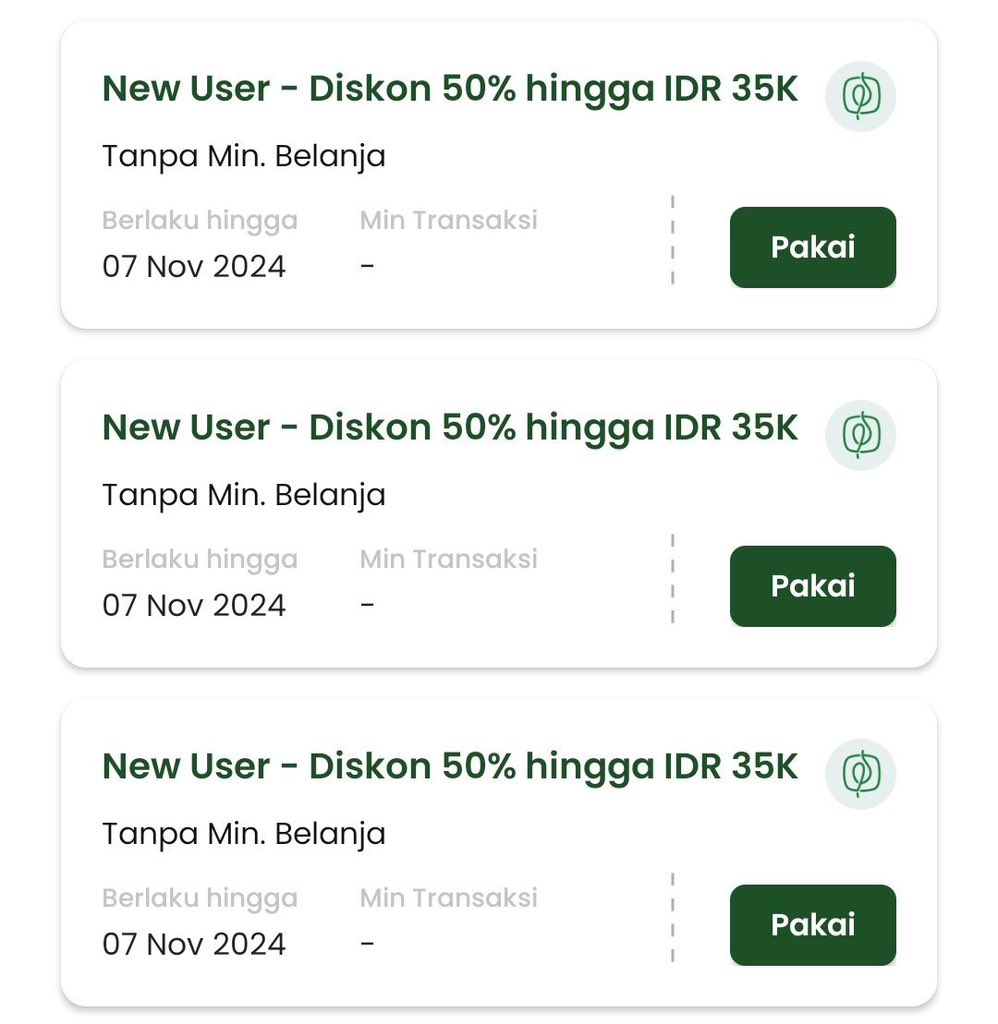 matebial's tweet image. FORE DISKON 50% ‼️

-&amp;gt; Download app Fore 
-&amp;gt; Pake Kode : BCDE1D
buat dapetin 3 voucher diskon 50% maksimal 35rb (new user only)

Jangan lupa isi data diri &amp;amp; set tanggal lahir buat dapetin Voucher B1G1 Fore Birthday Treats