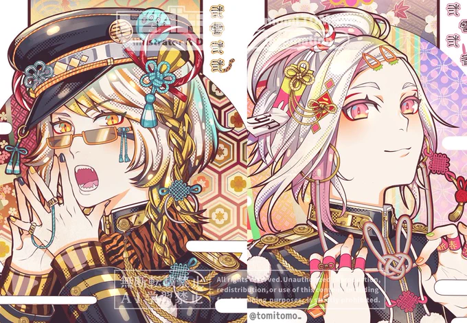 #一次創作祭り秋の陣2025 白い髪の男の子たち