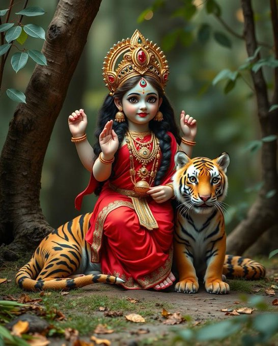 Dipankar_Das2's tweet image. 🙏#माँ_कात्यायनी करें जीवन से विघ्न का नाश,
🙏 हर कदम पर दें हमें साहस और विश्वास,
🚩 जय हो देवी दुर्गा की छठी शक्ति को।🚩
#Navratri2025 #matabarishaktipithepmmodi