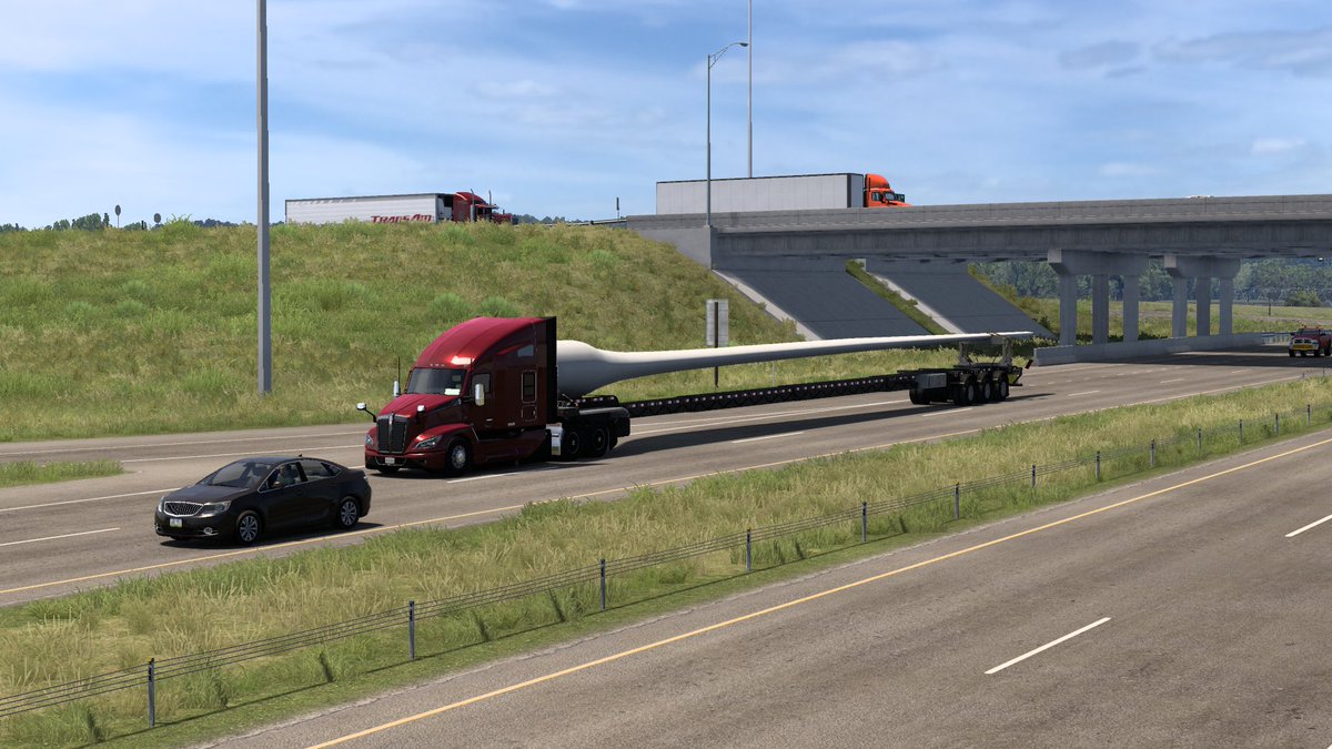 iwasi_enjoy's tweet image. 出発地　Sioux City
到着地　Des Moines
風力タービン ブレード　13,230 lb
＃ATS #Kenworth #T680