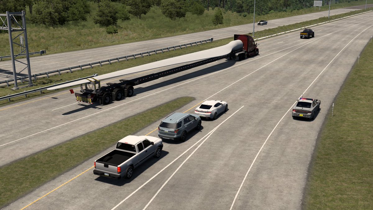 iwasi_enjoy's tweet image. 出発地　Sioux City
到着地　Des Moines
風力タービン ブレード　13,230 lb
＃ATS #Kenworth #T680