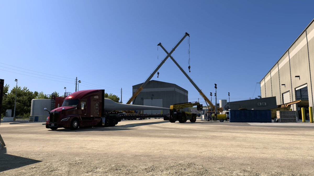 iwasi_enjoy's tweet image. 出発地　Sioux City
到着地　Des Moines
風力タービン ブレード　13,230 lb
＃ATS #Kenworth #T680