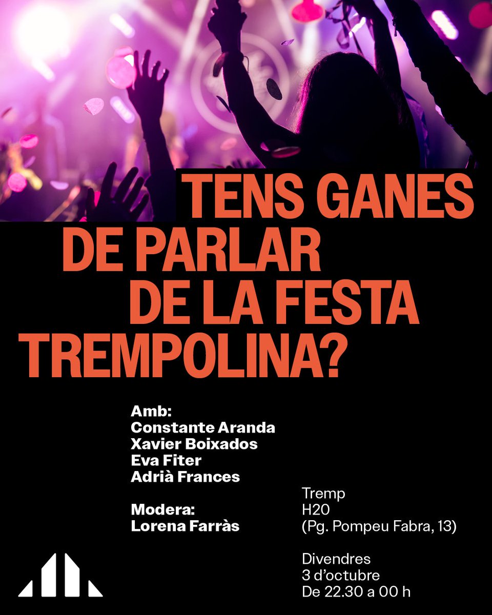 Vine a fer una copa mentre parlem sobre el passat, present i futur de l’oci nocturn a Tremp 🪩 A més, hi haurà la presentació d’un audiovisual especial fet a l’antiga discoteca del segle XX. 

Veniu a recordar i construir la festa trempolina 😉