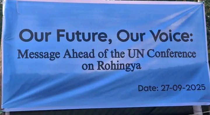 SRsuhelrana's tweet image. Date: 27/09/2025
Our Future, Our Voice is an Inspiring Event at the Rohingya Refugee Camp in Bangladesh.🇧🇩
Location : Camp-13 Football Field 
Come to send out messages to UN
#UN #Rohingya #ConferenceforRohingya #UNconference