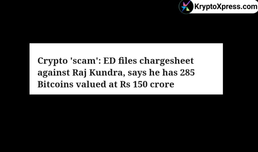 TheKryptoXpress's tweet photo. ED has accused Raj Kundra in a ₹150 Cr Bitcoin scam, saying he moved 285 Bitcoins without proof and, along with Shilpa Shetty, tried to hide Juhu flats through a fake sale. https://t.co/uY59z7BeA2