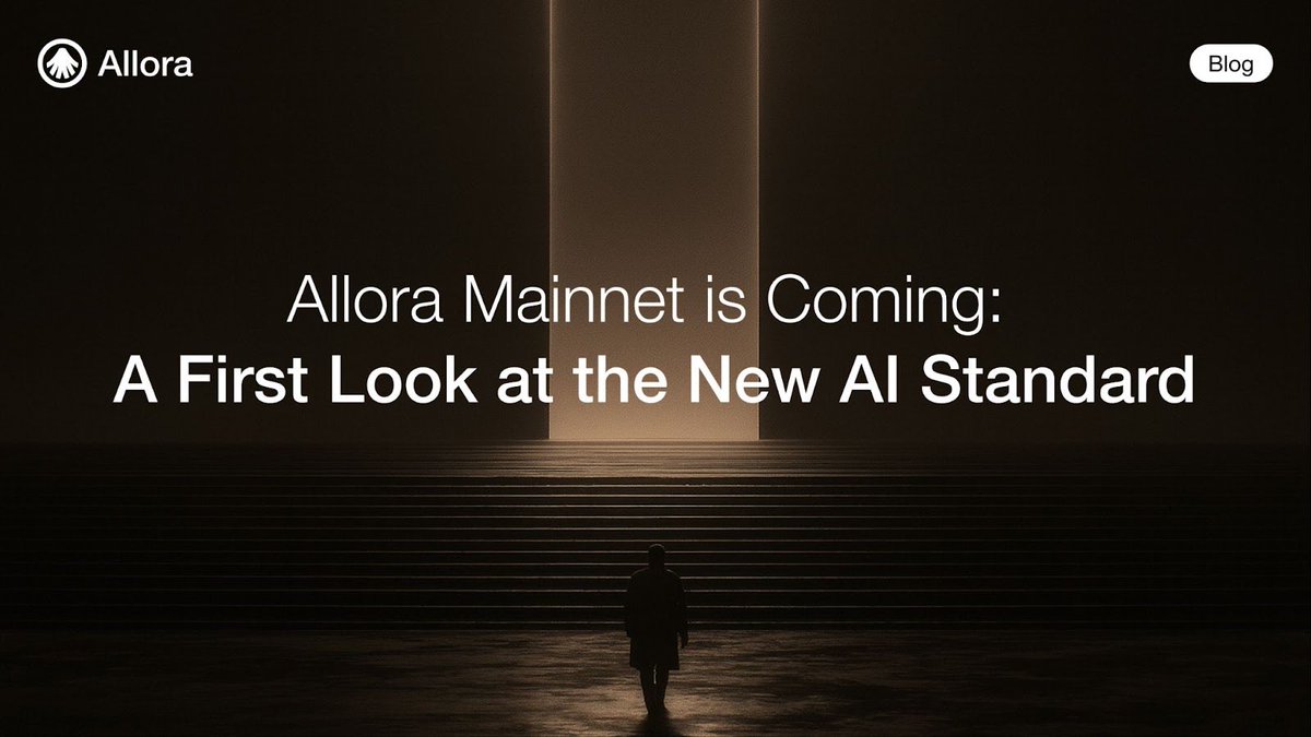 Pengu0033's tweet image. We’re in the AI era, and @AlloraNetwork is one project worth your attention.

Allora is building the first decentralized intelligence layer, with Mainnet launch just around the corner. 

The future of AI is collective, not solo.
Even small interactions with the project can pay…