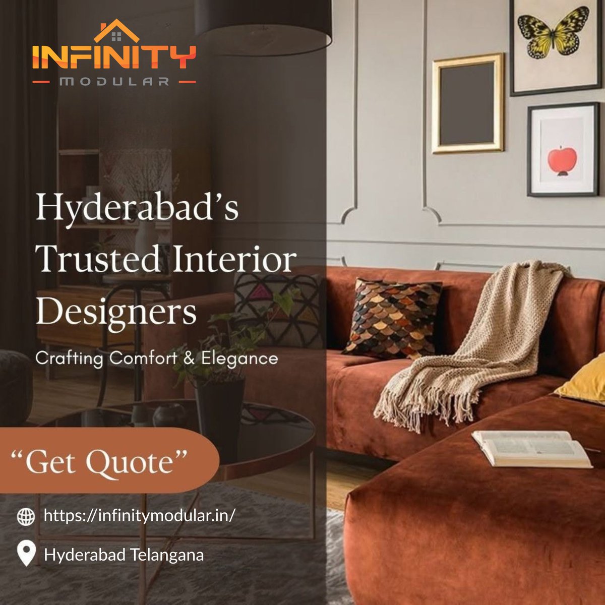 infinitymodular's tweet photo. ✨ Transform Your Home with Style &amp; Comfort ✨
Looking for trusted interior designers in Hyderabad? 🏡
📍 Hyderabad, Telangana
🌐 Visit: https://t.co/VVsVilovhV
#InfinityModular #HyderabadInteriors #InteriorDesign #HomeDecor #LuxuryLiving #ElegantSpaces #TrustedDesigners https://t.co/TRRWAroygr