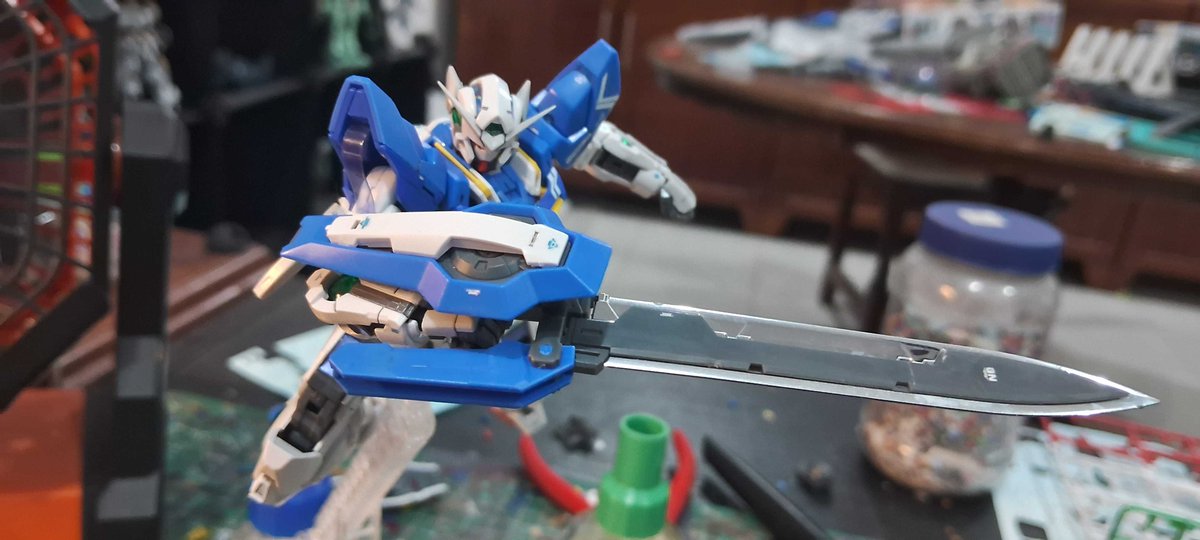 Meteorofeorzea's tweet image. RG Exia's water slides are now done, too. 
#realgrade #gunpla #gundam