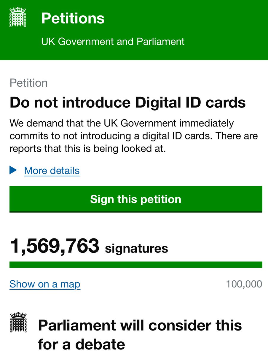 MartinDaubney's tweet image. 🚨PETITION TO STOP DIGITAL ID TOPS 1.5MILLION🚨
That’s 500k added since 3pm yesterday, inc overnight

This one is showing no signs of slowing down anytime soon…