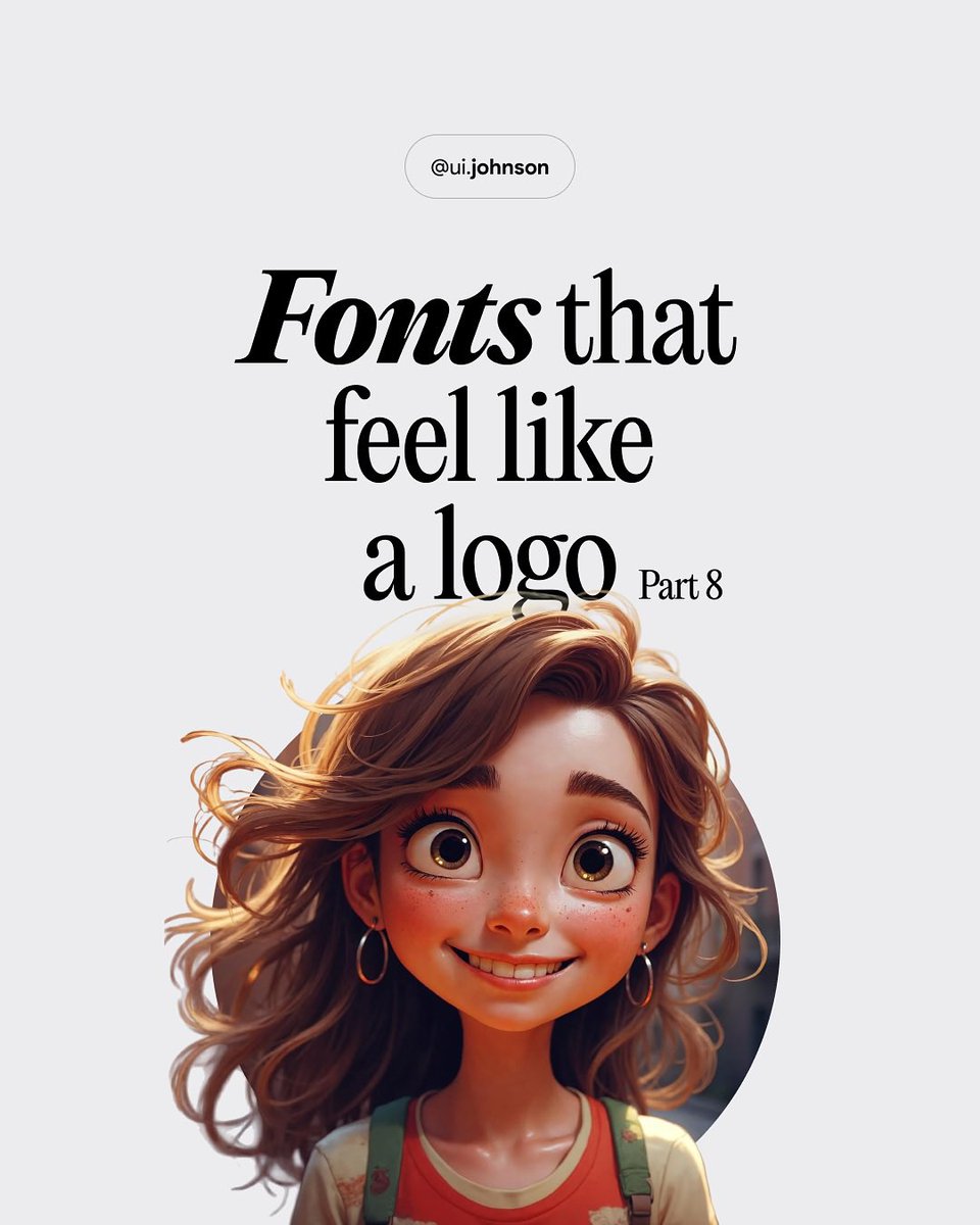 Fonts that feel like a logo 🎨✨
