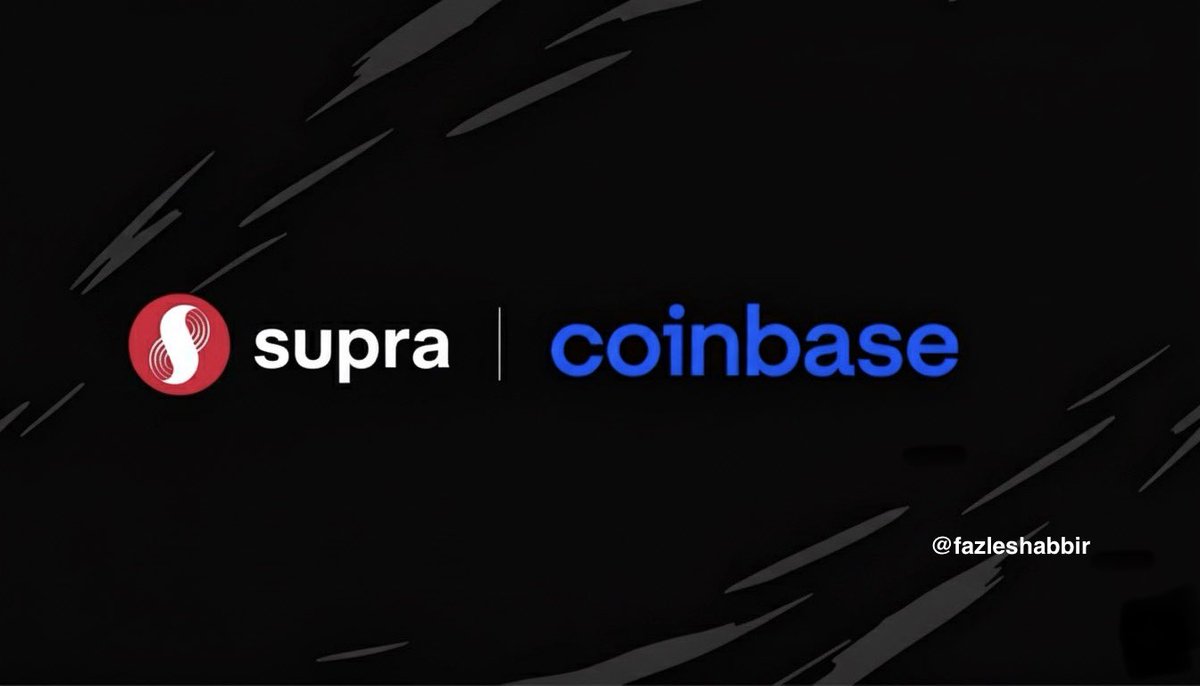 Coinbase Ventures plays long games. 
Their portfolio projects often end up on Coinbase.

Coinbase invests → project grows → Coinbase lists.

And $SUPRA is sitting right on that list.