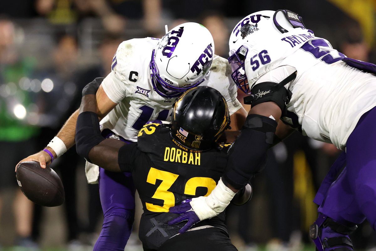 BDenny29's tweet image. Just give Prince Dorbah the Big 12 Defensive Player of the Week now.
- 4 tackles for loss
- 3 sacks
- 1 forced fumble
- 1 fumble recovery
