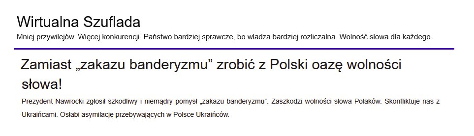 Zniesienie art 212 k.k. (karanie za zniesławienie z kodeksu karnego zamiast z kodeksu cywilnego) zapowiadał Ziobro, zapowiadał Bodnar, może w końcu zniesie go Nawrocki...

dobrowol.org/blog/2025/09/2…