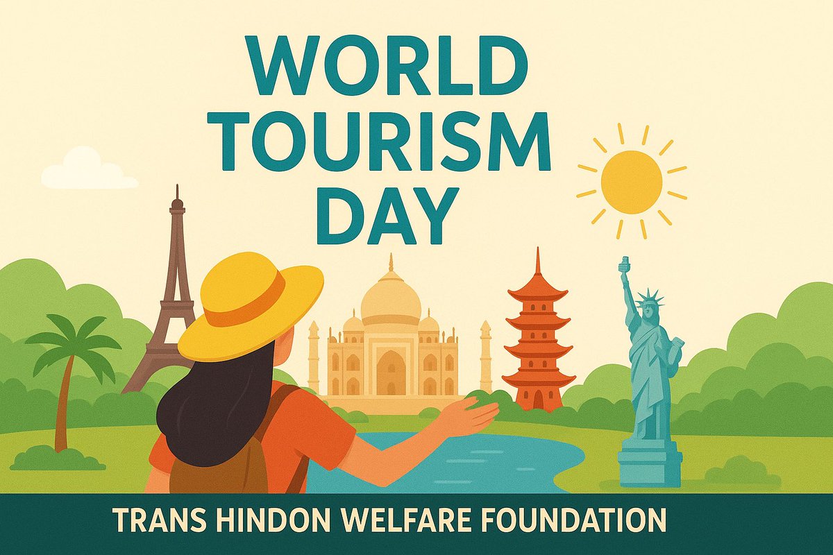 thwfngo's tweet photo. 🌍✨ World Tourism Day ✨🌍
📌 Discover. Explore. Experience.
📌 Respect nature, culture &amp; heritage.
📌 Travel responsibly, create memories sustainably. 🌿🏞️

Let’s pledge to make tourism a bridge of peace and prosperity! 🌺✈️

#WorldTourismDay #ExploreTheWorld #TravelForPeace https://t.co/BxOs2kgDbs