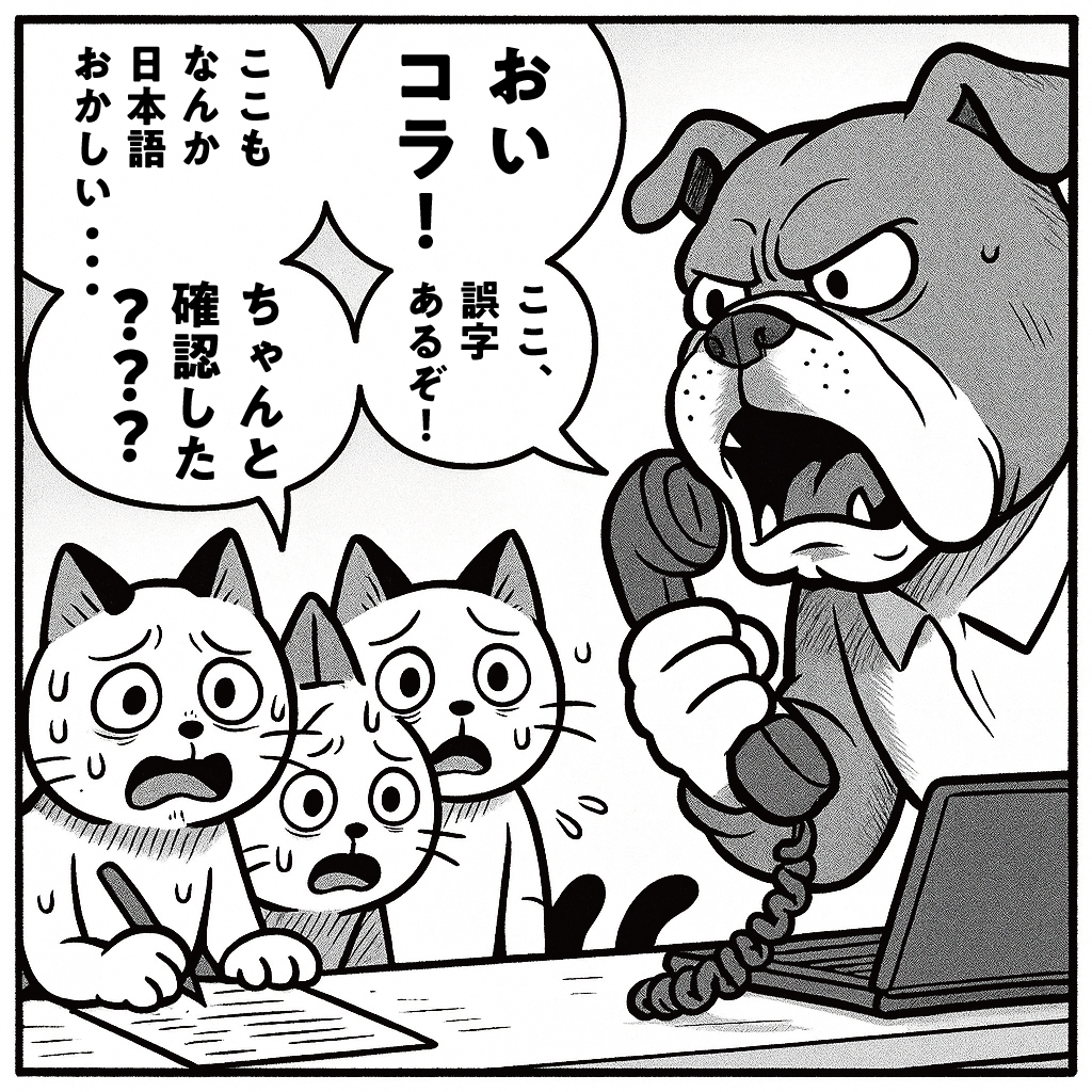 monji_tech's tweet image. 膨大な量の"Webサイトのテキストチェック"...🔍
「猫の手借りても足りない...」
そんな現場の救世主、
【MONJI+】の「誤字脱字のAI検出機能」✨
詳細はリプ欄から👇
#生成AI #Webサイト運用
