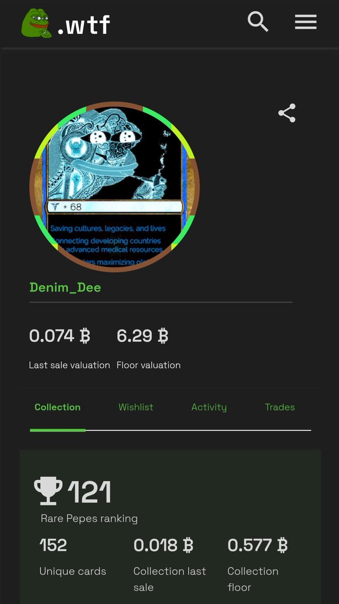 DenimDolphin888's tweet image. My collection grows. 

🐸🖖🐸
#RarePepe #FakeRare #DankRare