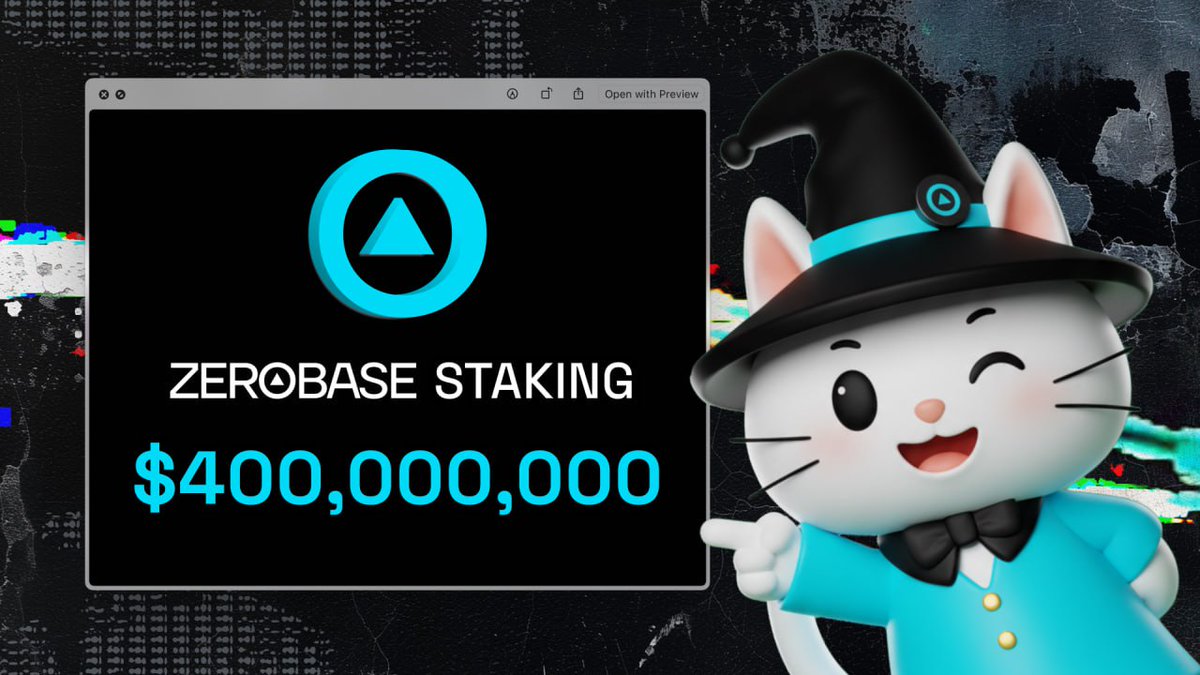 $400M in TVL within the first 60 hours.

We promised you an upgraded financial system. We’re here — and we’re here to stay.

ZEROBASE.