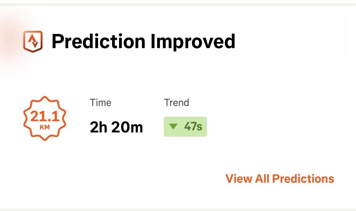 8 dage til halvmaraton og Streva hvis jeg kommer i mål 2 timer og 20 minutter så græder jeg af Lykke #twrundk