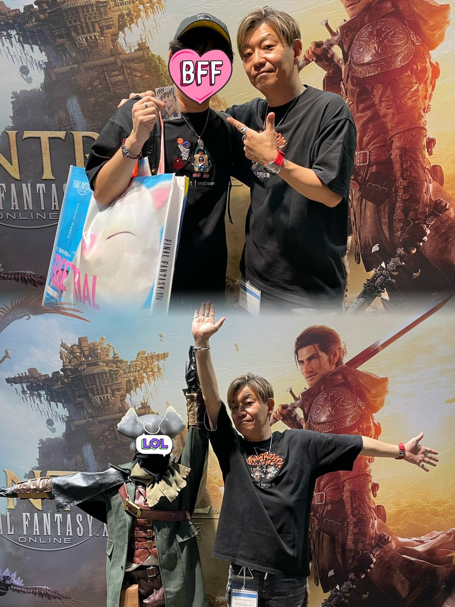 今年の東京ゲームショウ2025でも吉Pに夫婦で会えました✨クリコン頑張ってねって言ってもらえたので、頑張る🌸