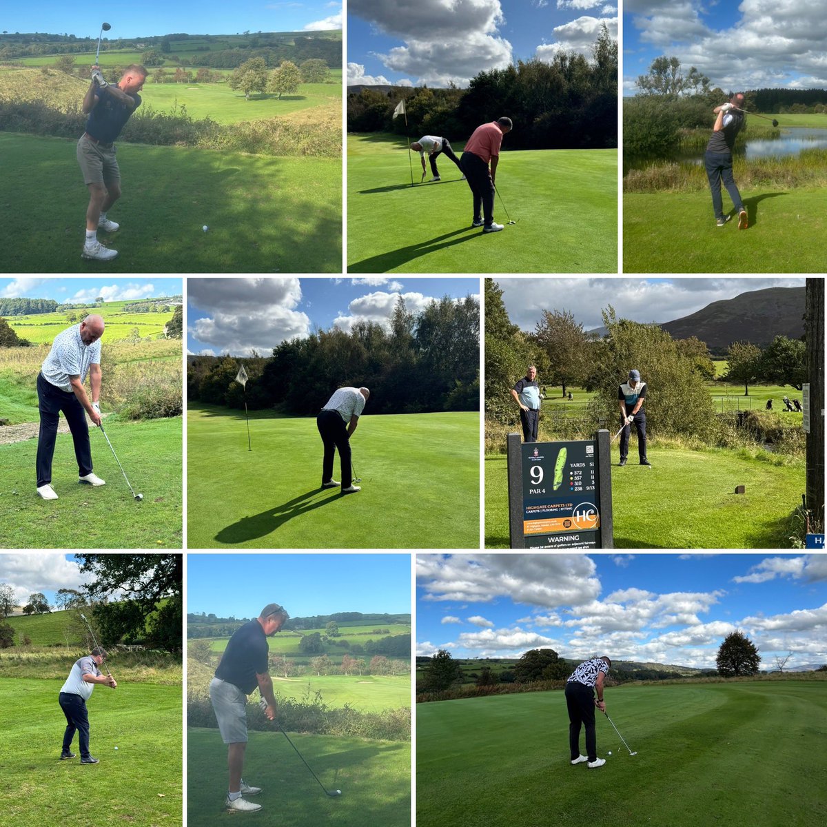Some shots from around the course as the teams make their way round <a href="/KL_GolfClub/">Kirkby Lonsdale G.C</a> and back into the clubhouse