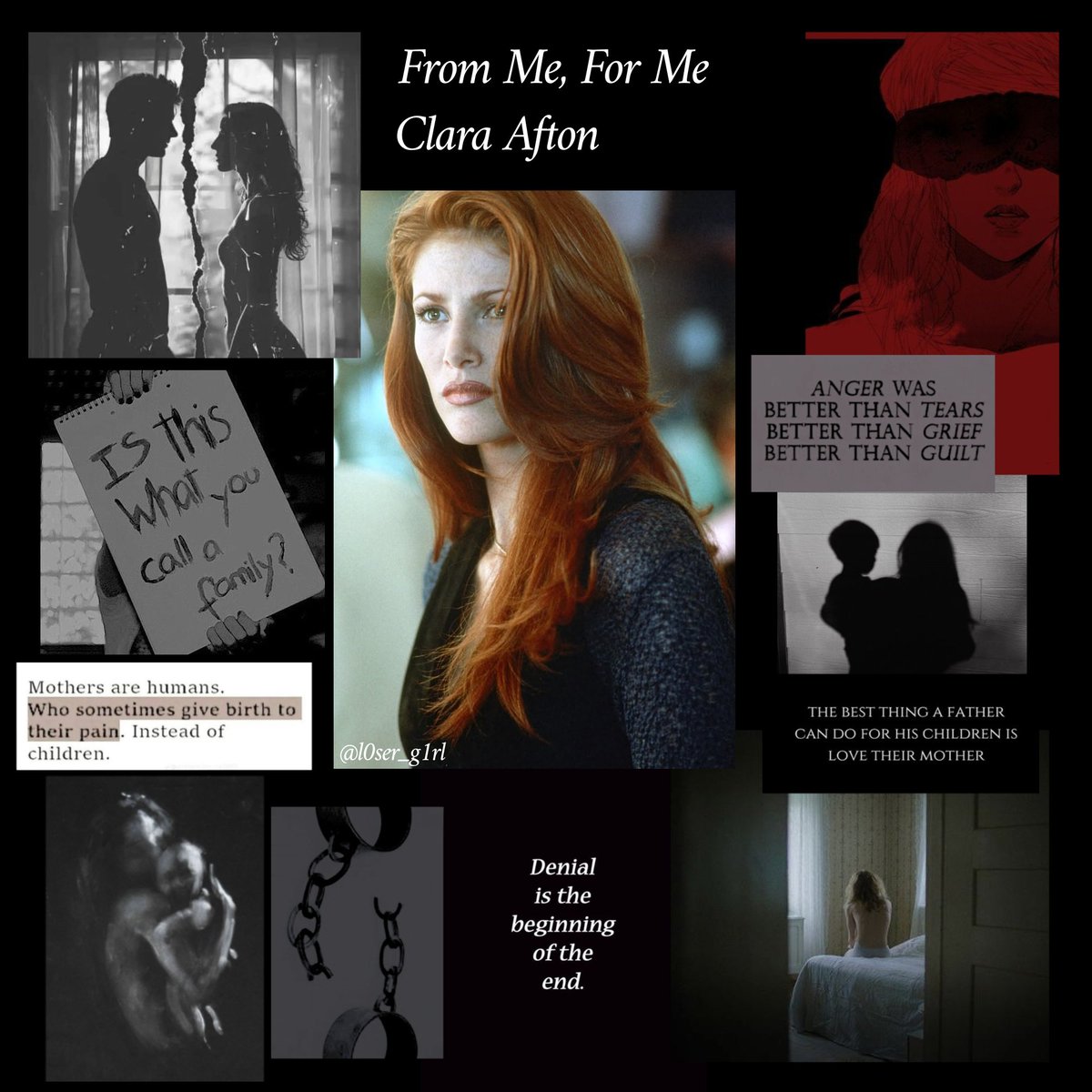 l0ser_g1rl_'s tweet photo. Finally made some of those Afton family collages based on my From Me, For Me fic!! No Evan yet bc I need more photos to complete his though 😭 but for now, here's my Michael, William, Clara and Elizabeth! 💜💜 All photos from Pinterest (sorry I don't have sources to credit 💔) https://t.co/gdMazXwV9e