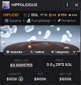 NOW😍
MC : $600K
+115% Boost🚀🚀
dexscreener.com/solana/hfxvm7x…

#Solana #Pumpfun #100xGems