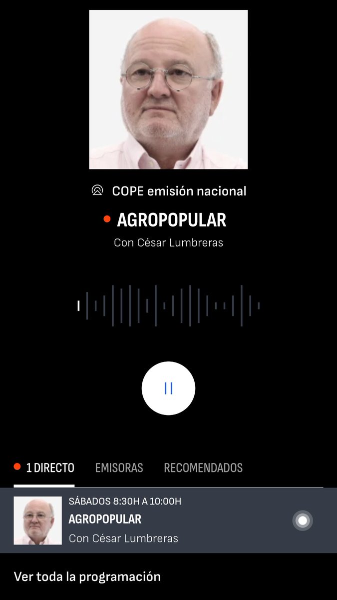 Dicen que no hay que perder las costumbres. 

Hoy, después de muuucho tiempo, sentado en el campo, café en mano, y con cierta tranquilidad de sábado, ESCUCHO A MIS QUERIDOS AMIGOS DE <a href="/agropopular/">AGROPOPULAR</a> 

Los que siempre están, al otro lado de las ondas, dando visión al campo.