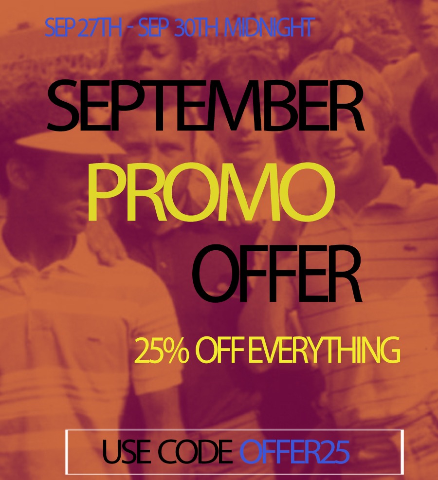 September offer - 25% off everything 
Use promo OFFER25
terraceoriginals.com