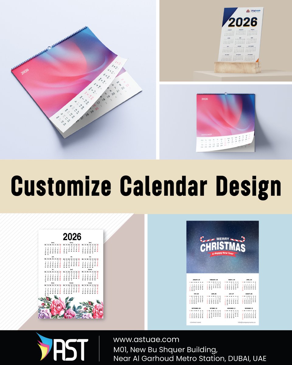UaeAst's tweet image. Customize Your 2026 Calendar with ASTUAE
🌐astuae.com
✉info@astuae.com
CONTACT NO:+971 42865911v
#ASTUAE #CustomCalendar #CalendarPrinting #DeskCalendar #WallCalendar #CorporateCalendar #CalendarDesign #PersonalizedCalendar #PrintingDubai #DubaiPrinting