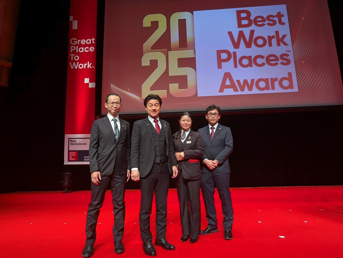nagatayaCEO's tweet photo. この度永田屋はGPTW働きがいのある会社シニアランキング小規模部門で3位に選出されました。
↓
https://t.co/Bai8obOSel

「働きがい認定企業」の中から特にシニアの働きがいに優れた企業を各企業規模部門別に選出したものです

永田屋は年齢を重ねても働きがいのある会社です！まさに誇りですね😊 https://t.co/lGizhAzMut