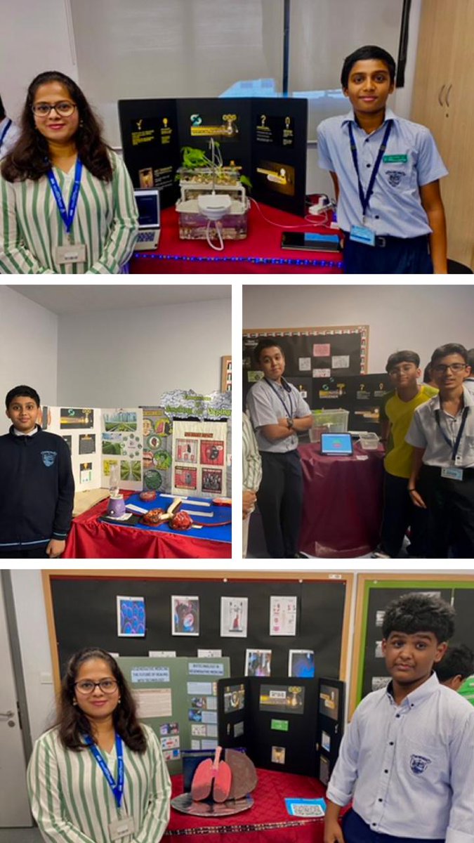 OOB_GEMS's tweet image. Science builds a greener, healthier future with smart innovations and sustainable solutions . Projects presented by students of Grades 7 & 8 at SparkX 2025 . #Science #SparkX #SustainableSolutions @shjspea