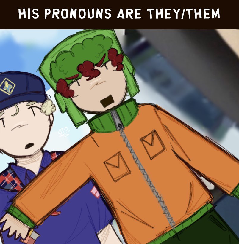 otomachii's tweet image. number one defender over here 
#sptwt #southpark #spkyle #spkipling