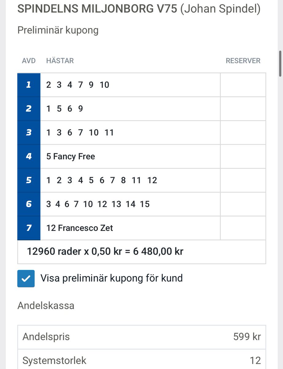 🔷 V75 Lördag- Hemmabanan Åby, där jag vunnit stora summor ,  bjuder upp till en trevlig lördag med trav. 🤑

atg.se/spelhornansura…

Jag kommer vara på plats. 

Travfest väntar med bla SM-Dagen🥇🐎🐴

Jag siktar mot 7 rätt och miljonerna !
🕓 Start: 16:20

⭐️⭐️⭐️
👉 Häng med på