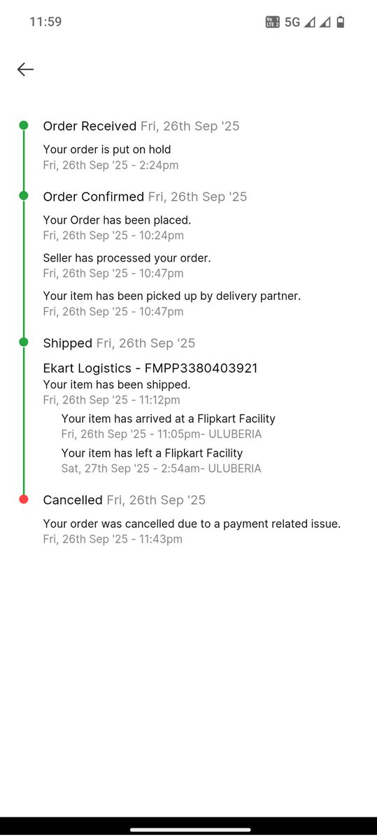 sam_2_sambit's tweet image. There is a new scam  from Flipkart they cancel the order after shipment from their side &amp;amp; for their fault they charge 99rs. Why ? you cancel from your side then why charge from us ?@Flipkart @amazonIN @GyanTherapy @TrakinTech @TechnicalGuruji @beebomco