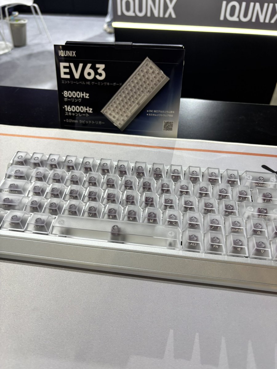 Kasasagi_17a8a's tweet image. #valorantkeyboard #EV63 
IQUNIXさんのブースにお邪魔しました！
カッコ良すぎる！