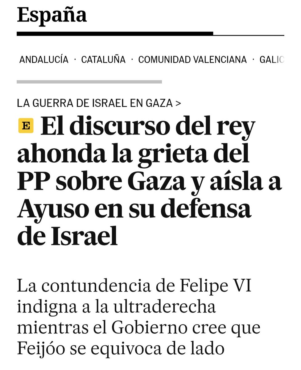 Espero que la parte más inhumana del PP tome nota de las palabras del Rey.