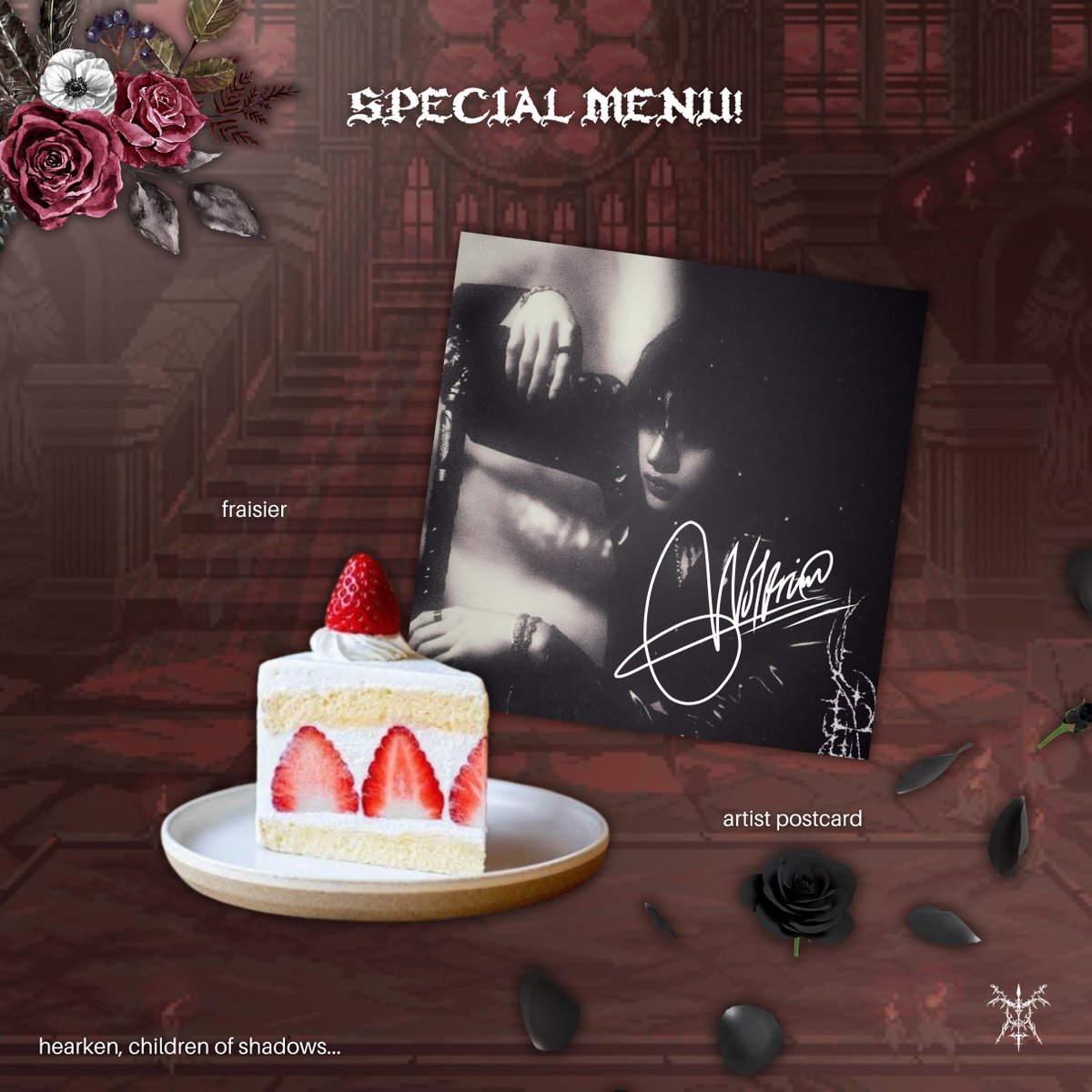 DIORneyToYou's tweet image. ⠀⠀

͏ ͏  ❪  𝐉𝐎𝐔𝐑𝐍𝐄𝐘 𝐓𝐎 𝐘𝐎𝐔  ❫     ⌕    DELIVERY !
                𓍢ִ໋🦇 ݁ ˖ִ ࣪  *    @eblyssante  ♡⸝⸝
    ಇ.  let the day’s fleeting joy and the feast’s dark sweetness be yours.

⠀⠀