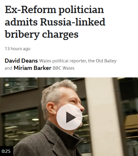 Another of these "patriots" and leading figure in the BREXIT movement <a href="/NathanGillMEP/">Nathan Gill</a> pleads guilty to taking bribes from russia.