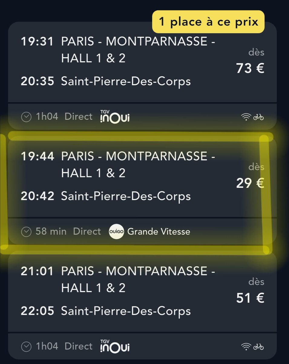 Notre Association de défense des usagers #SNCF TOURS PARIS se bat depuis 2 ans pour récupérer un #TGV retour PARIS - #TOURS le soir  et nous l'avons eu, et c'est un OUIGO!

Merci l'association AASTP de Tours

<a href="/lanouvellerep_/">La Nouvelle République</a> 
<a href="/FNAUT_fr/">Fnaut</a> 
<a href="/EmmanuelDenis37/">Emmanuel Denis</a> 
<a href="/LabaronneDaniel/">Daniel Labaronne</a>