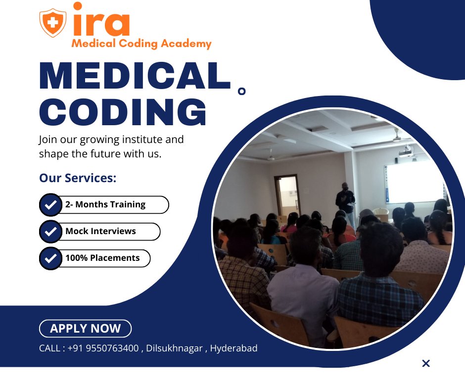 IraCoding's tweet image. 📷 "Join Medical Coding Training today and step into a high-deman healthcare career with global opportunities, excellent salaries, and secure growth."
#MedicalCodingTrainingInstitute #MedicalCodingInstituteNearMe #MedicalCodingTrainingNearMe #BestMedicalCodingInstitute