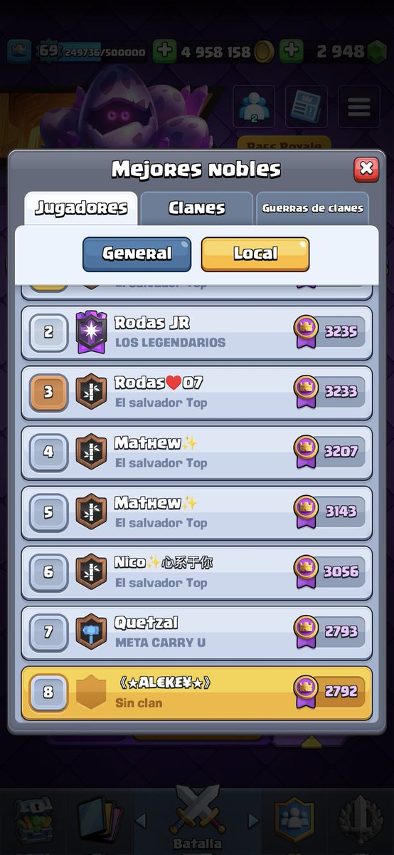 AlekeY51351's tweet photo. De momento top 8 local y vamos por más esta season 🤖🤖🤖 https://t.co/OpSCUdMHAC