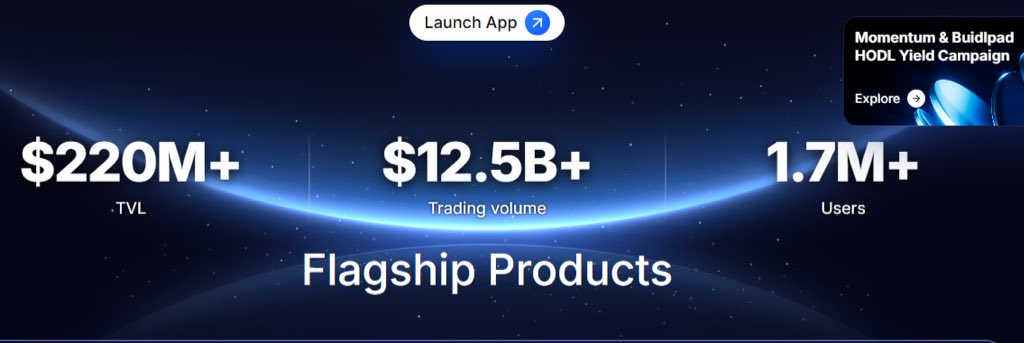 qhenomm's tweet image. Momentum x BuidlPad HODL Yield Campaign

Liquidity is the lifeblood of DeFi. That’s why @MMTFinance is teaming up with @BuidlPad (Tier1 global launchpad) to launch the HODL Yield Campaign — ahead of our TGE.

Duration: Sep 26 → Oct 19
Campaign: buidlpad.com/hodl/momentum

What is…